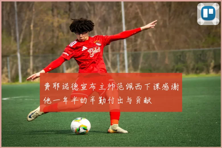 费耶诺德宣布主帅范佩西下课感谢他一年半的辛勤付出与贡献